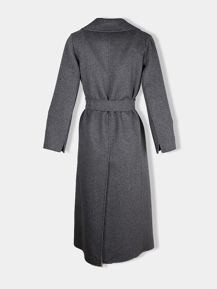 'S Max Mara - Manteau long gris en laine