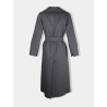 'S Max Mara - Manteau long gris en laine