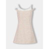 Robe en tweed rose pale de chez Giambattista Valli