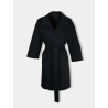 S MAX MARA - Manteau noir en laine vierge