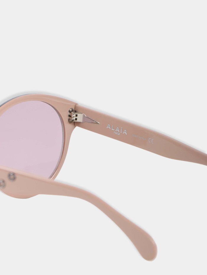 Lunettes de soleil rose - Alaïa - Mademoiselle Pearl