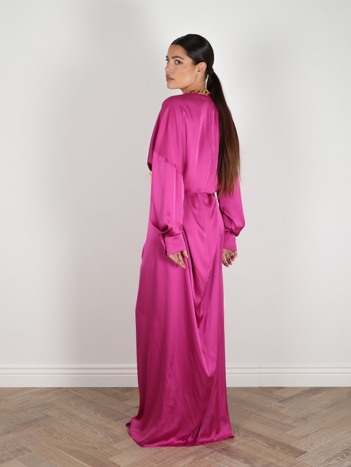 Robe longue fuchsia - Maison Rabih Kayrouz