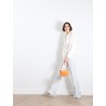 Mademoiselle Pearl - Le petit Patou bag orange