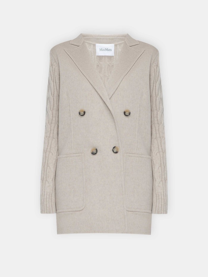 Max Mara - Veste beige en laine