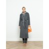 'S Max Mara - Manteau long gris en laine