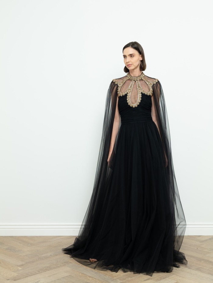 Boutique Pearl - ZUHAIR MURAD Robe d'exception en soie et bijoux br...