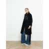 S MAX MARA - Manteau noir en laine vierge