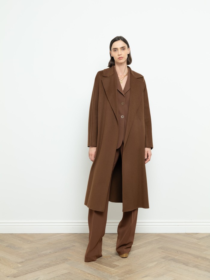 Manteau marron cles - Max Mara - Mademoiselle Pearl