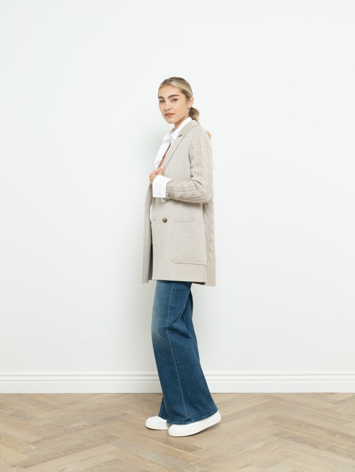 Max Mara - Veste beige en laine