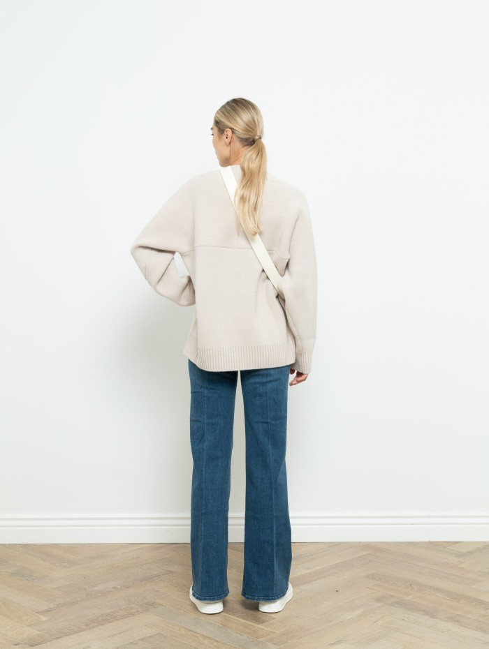 Pull beige épais - Lanvin - Mademoiselle Pearl