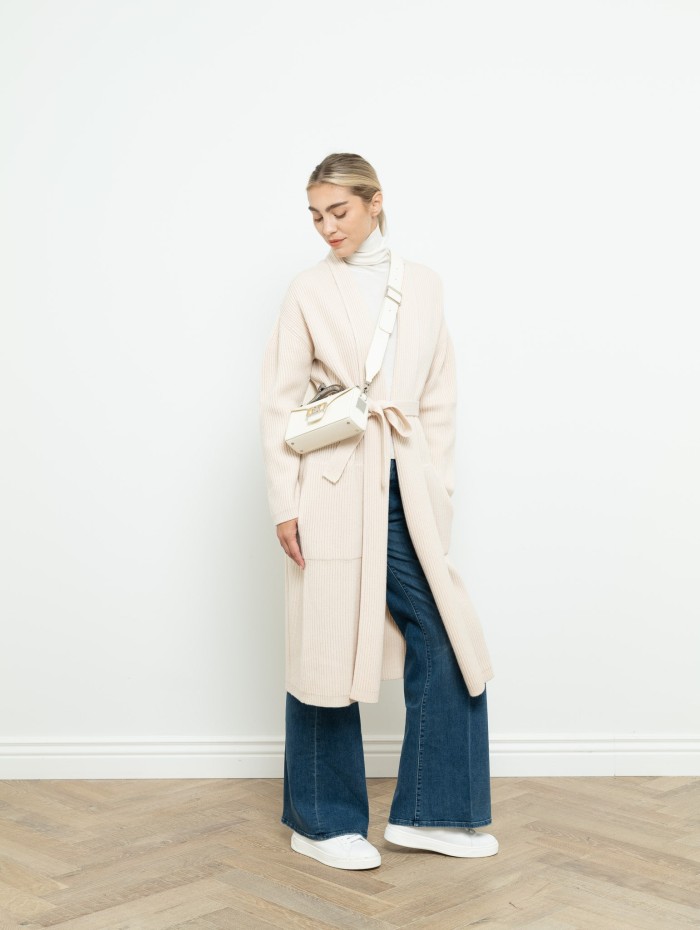 Long cardigan en laine - Max Mara Studio - Mademoiselle Pearl