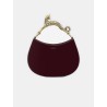 Sac Hobo vernis bordeaux - Lanvin - Mademoiselle Pearl