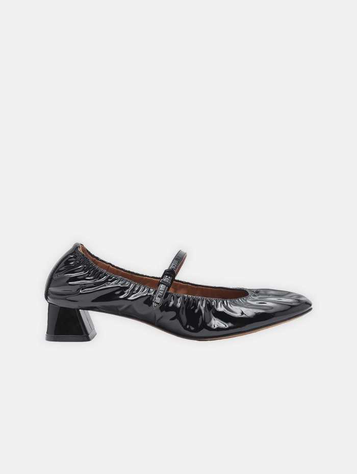 Ballerines à talon noir - Lanvin - Mademoiselle Pearl