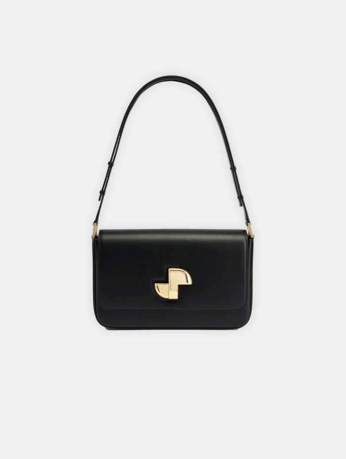 Petit sac en cuir noir - Patou - Mademoiselle Pearl