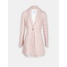 Redingote rose pale en tweed de chez Giambattista Valli