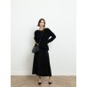 Jupe midi évasée noire - Lanvin - Mademoiselle Pearl