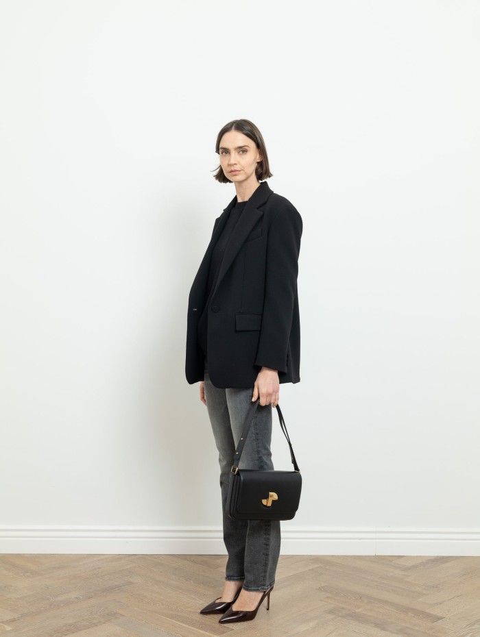 Blazer noir oversize - Max Mara - Mademoiselle Pearl