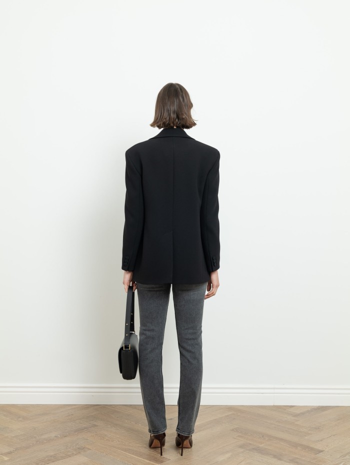 Blazer noir oversize - Max Mara - Mademoiselle Pearl