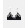 Bralette triangle noire - Love Lace - Love Stories - Mademoiselle Pearl