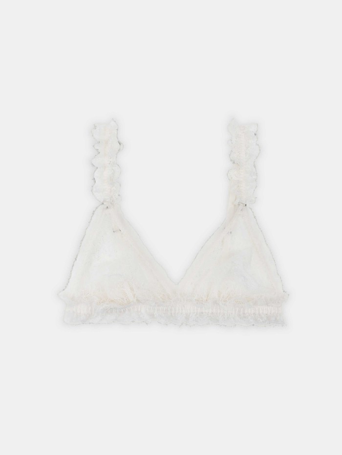 Bralette triangle blanche - Uma - Loves Stories - Mademoiselle Pearl