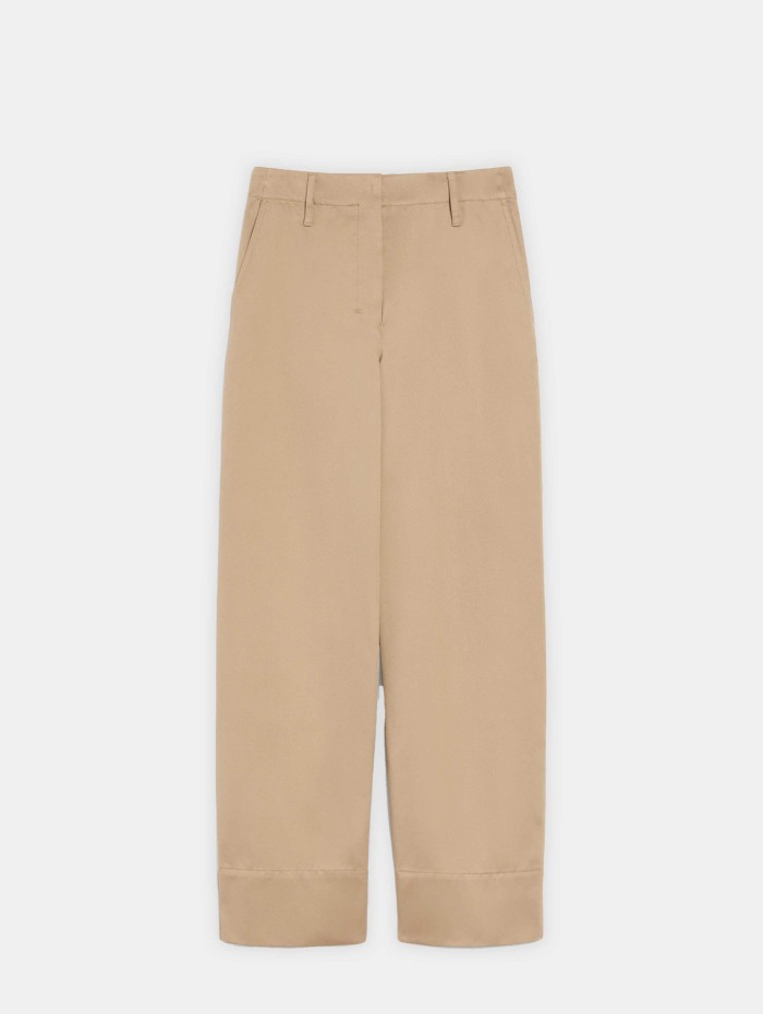 Pantalon en coton beige - Unico - Max Mara