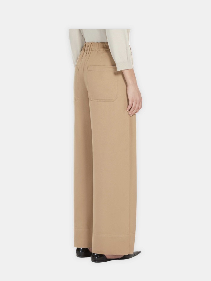 Pantalon en coton beige - Unico - Max Mara