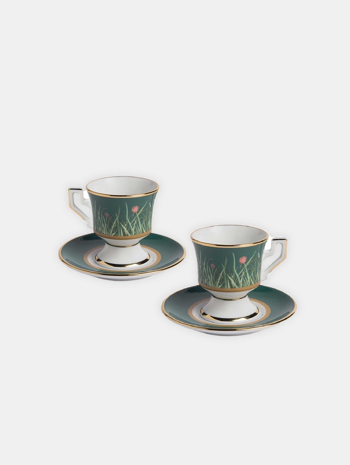 Set de 2 tasses à café Libellula - La DoubleJ - Mademoiselle Pearl