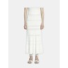 Jupe midi en coton tricoté - Lanvin - Mademoiselle Pearl