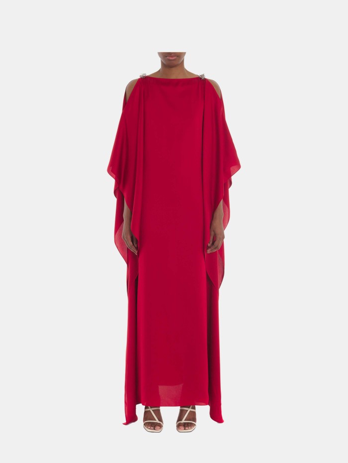 Robe caftan rouge - Lanvin - Mademoiselle Pearl