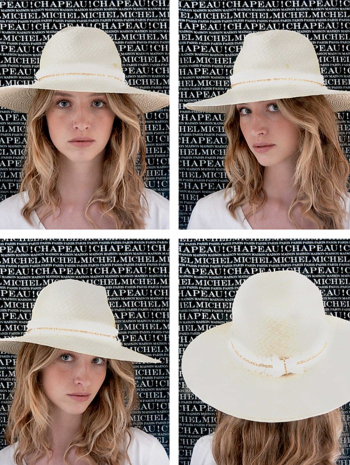 Chapeau en paille blanc - Henrietta - Maison Michel