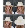 Chapeau en paille blanc - Henrietta - Maison Michel