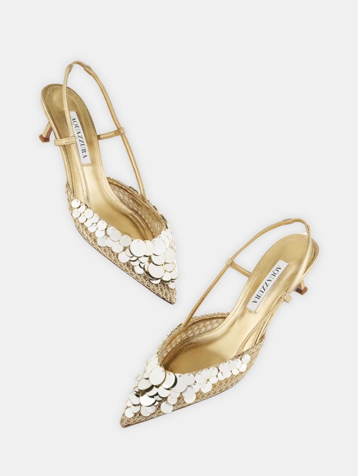 Slingback - Can Can Pump 50 - Aquazzura - Mademoiselle Pearl