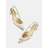 Slingback - Can Can Pump 50 - Aquazzura - Mademoiselle Pearl