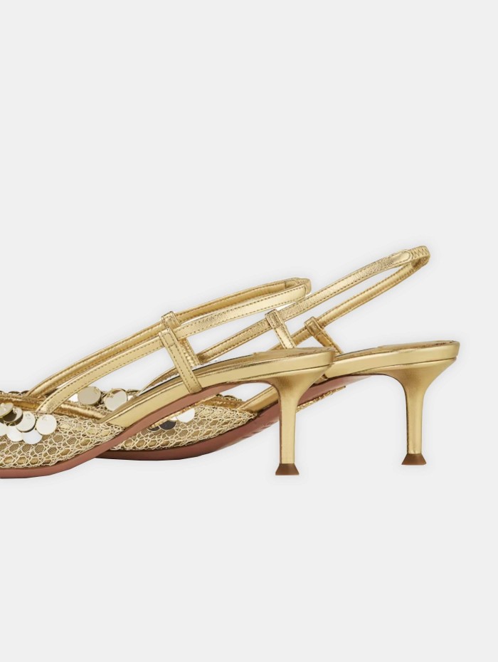 Slingback - Can Can Pump 50 - Aquazzura - Mademoiselle Pearl