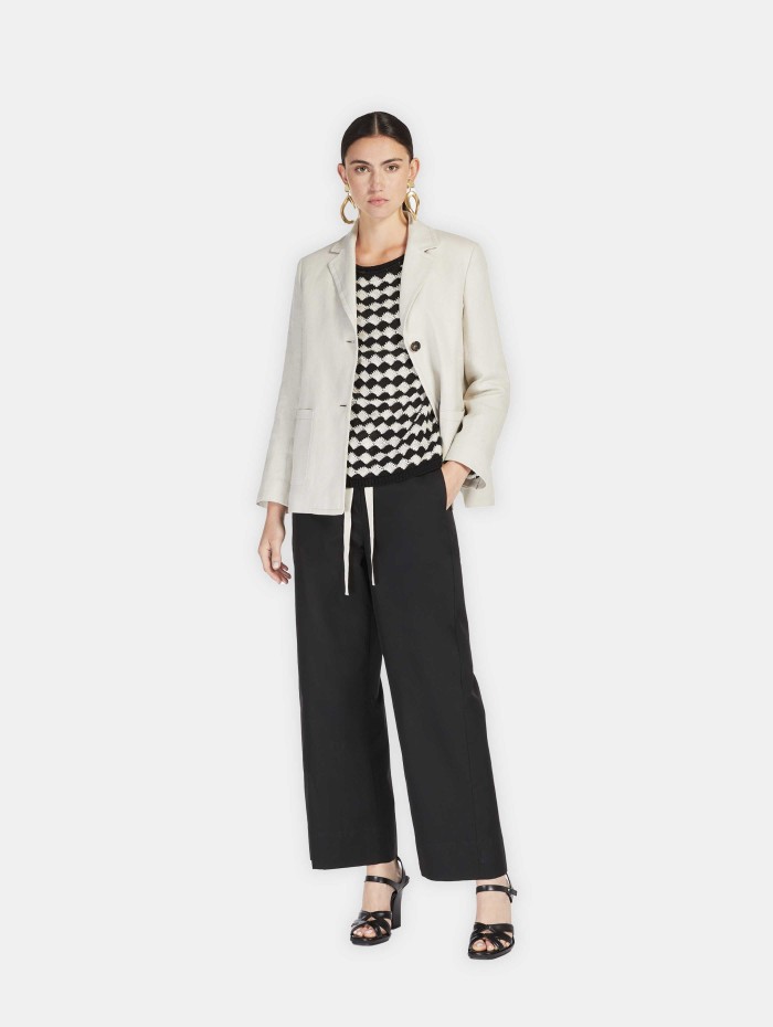 Pantalon droit - Argento - S Max Mara - Mademoiselle Pearl