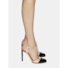 Escarpin beige et noir - Salome Patent - Francesco Russo - Mademoiselle Pearl