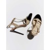 Escarpin beige et noir - Salome Patent - Francesco Russo - Mademoiselle Pearl