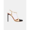 Escarpin beige et noir - Salome Patent - Francesco Russo - Mademoiselle Pearl