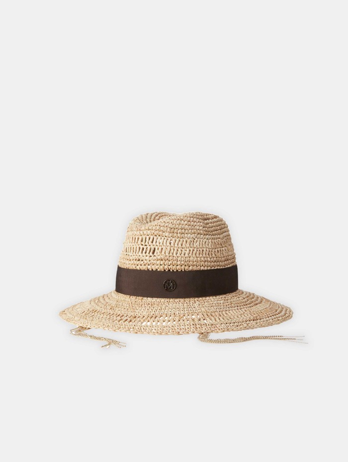 Chapeau fedora en paille de raphia - Kate - Maison Michel - Mademoiselle Pearl