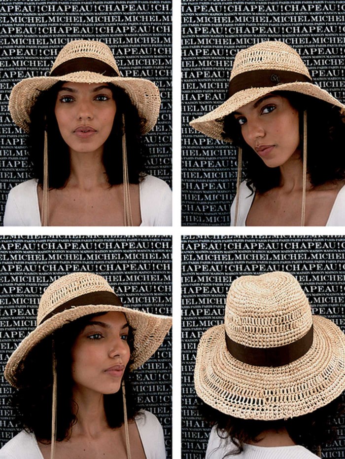 Chapeau fedora en paille de raphia - Kate - Maison Michel - Mademoiselle Pearl