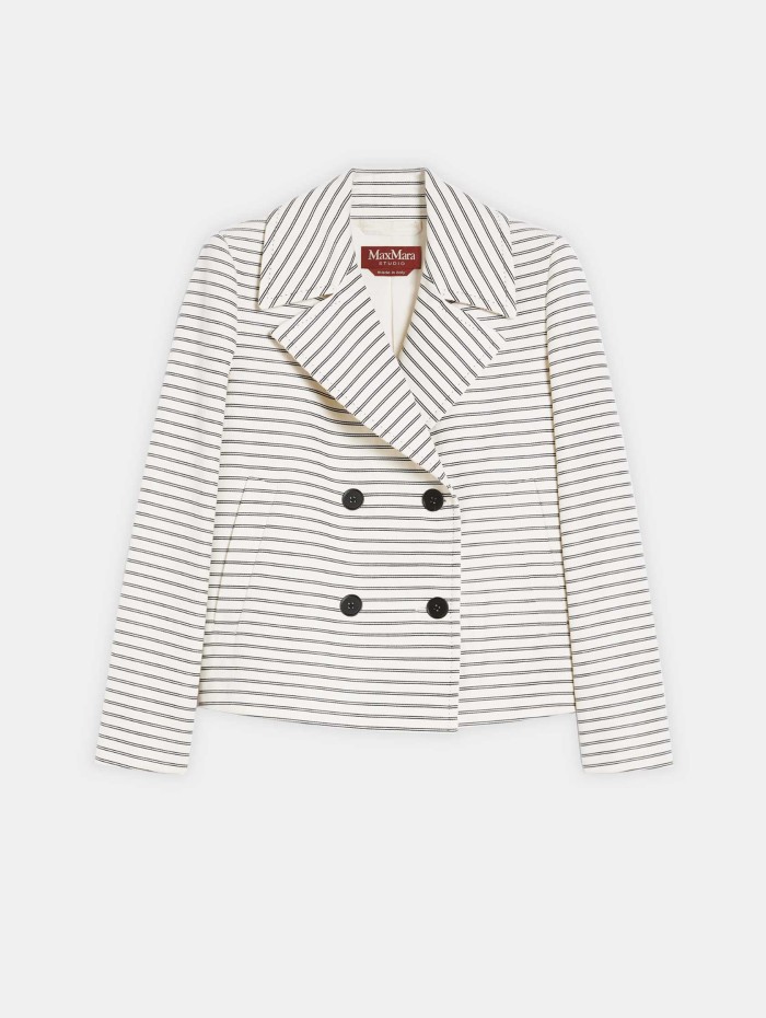 Veste à double boutonnage marinière - Assuan - Max Mara Studio - Mademoiselle Pearl