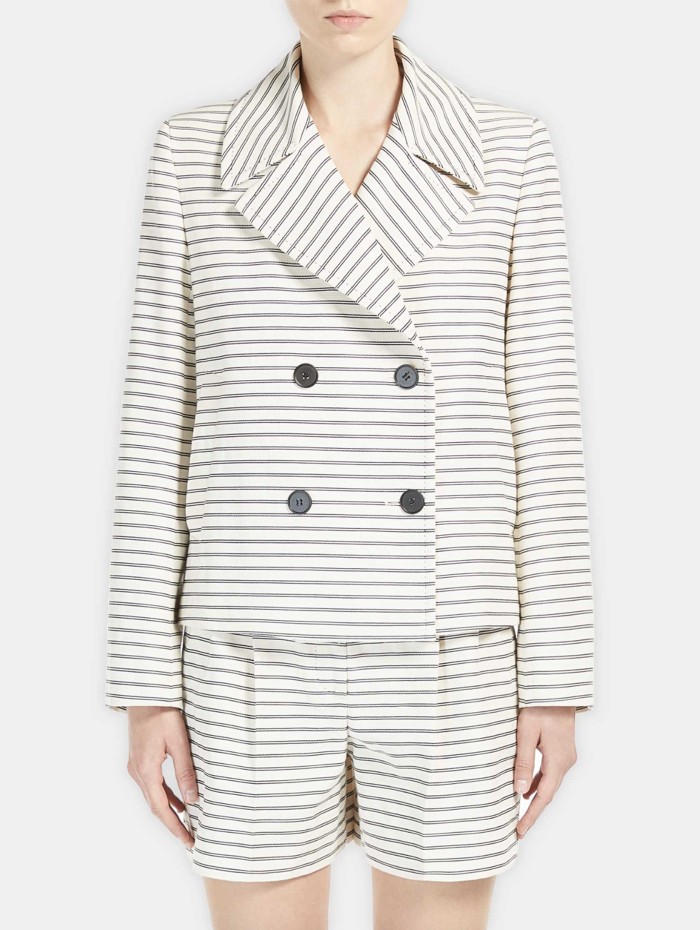 Veste à double boutonnage marinière - Assuan - Max Mara Studio - Mademoiselle Pearl