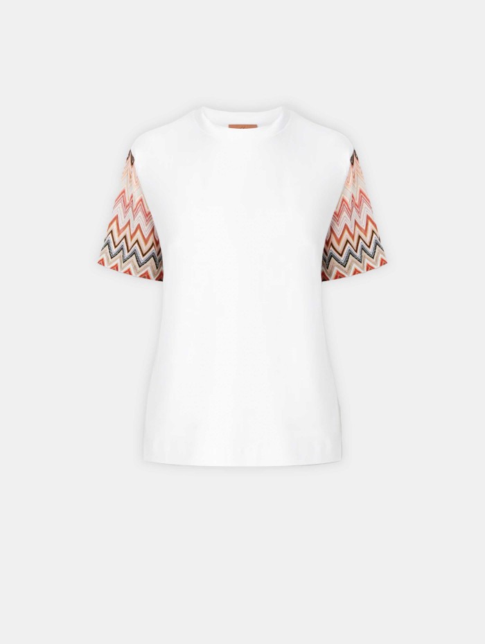 T-shirt à motifs - Short Sleeve - Missoni - Mademoiselle Pearl