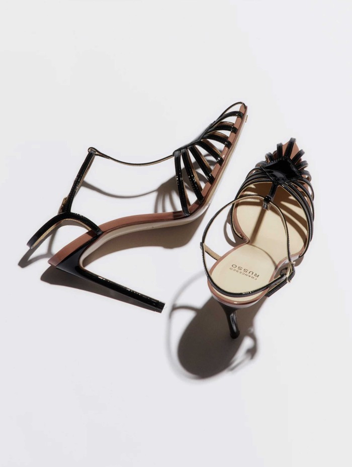 Escarpins à lanières - Cage Sandal - Francesco Russo - Mademoiselle Pearl