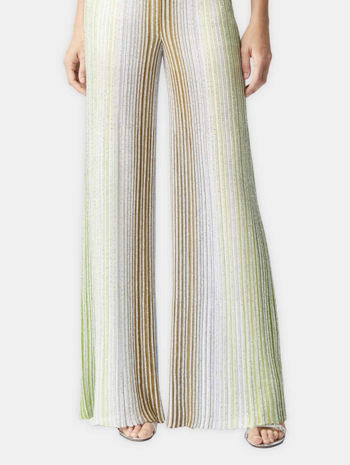 Pantalon à rayures - Palazzo - Missoni - Mademoiselle Pearl