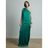 Robe une épaule verte - Charmeuse - Maison Rabih Kayrouz - Mademoiselle Pearl