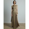 Robe longue sans manches - Charmeuse - Maison Rabih Kayrouz - Mademoiselle Pearl