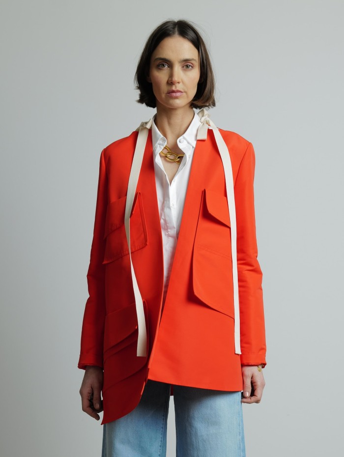 Veste kimono orange - Maison Rabih Kayrouz - Mademoiselle Pearl