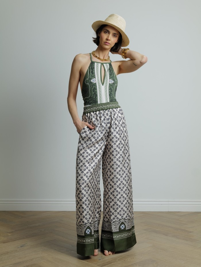 Pantalon en soie - Palazzo - La DoubleJ - Mademoiselle Pearl