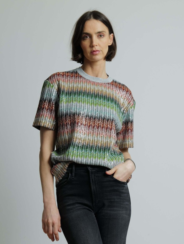 T-shirt à paillettes - Missoni - Mademoiselle Pearl